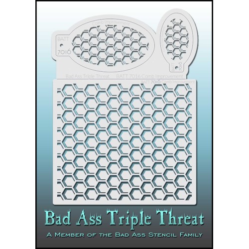 Bad Ass Triple Threat Stencil 7016 Bad Ass Triple Threat Stencil 7016 (BATT Stencil 7016 Comb Improvement)